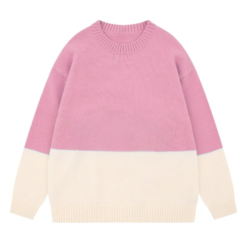 Classic Pink & Apricot Sweater