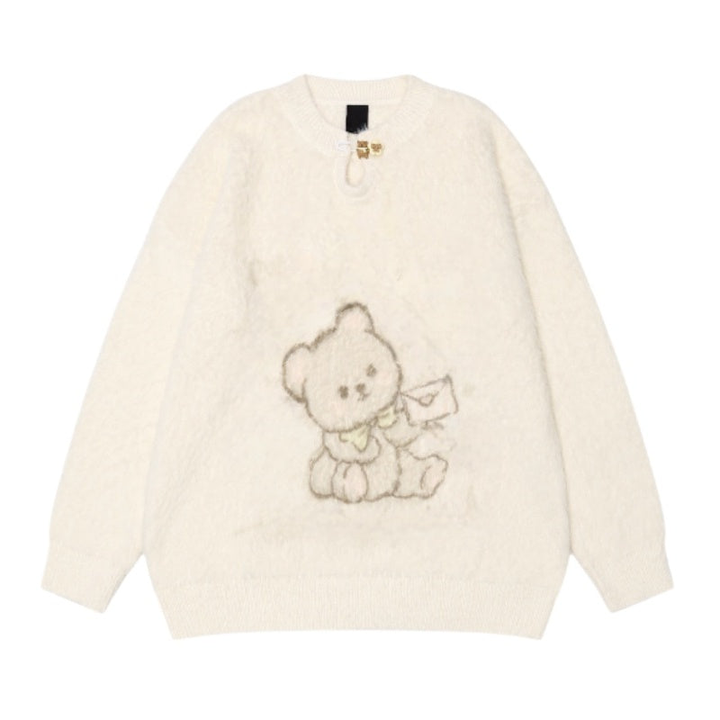 Faux Mink Bear Sweater